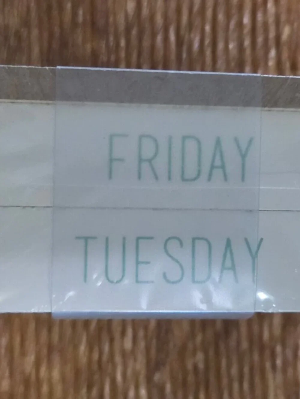3 For $15 🙌 NWT Enjoy Office Wooden Block Calendar with Stand